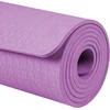 Gimnastikos kilimėlis jogai, pilatesui, fitnesui, 183x61cm, storis 6mm, TPE medžiaga, violetinė, REBEL ACTIVE