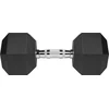 Gumuotas ketaus hantelis HEX 20kg, REBEL ACTIVE