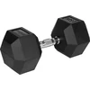 Gumuotas ketaus hantelis HEX 25 kg REBEL ACTIVE