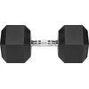 Gumuotas ketaus hantelis HEX 37.5kg REBEL ACTIVE