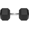 Gumuotas ketaus hantelis HEX 32.5kg REBEL ACTIVE