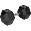 Gumuotas ketaus hantelis HEX 27.5kg REBEL ACTIVE