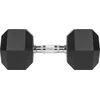 Gumuotas ketaus hantelis HEX 22.5kg REBEL ACTIVE