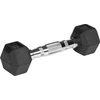 Gumuoti ketaus hanteliai HEX 2x1kg, REBEL ACTIVE