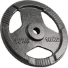 Ketaus svarelių rinkinys 2x10kg, skylė 31mm, plokštė su rankenomis, REBEL ACTIVE