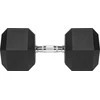 Gumuotas ketaus hantelis HEX 40 kg REBEL ACTIVE
