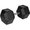 Gumuotas ketaus hantelis HEX 40 kg REBEL ACTIVE