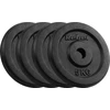 Ketaus svarelių rinkinys 4x5kg, skylė 31mm, klasikinė plokštelė, REBEL ACTIVE