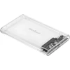 2.5 colio SATA USB C 3.1 Rebel disko korpusas skaidrus