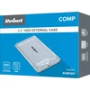 2.5 colio SATA USB C 3.1 Rebel disko korpusas skaidrus