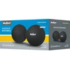 Duoball dvigubas masažo kamuolys 6.2 cm, juodos spalvos, silikoninė medžiaga, REBEL ACTIVE