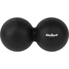 Duoball dvigubas masažo kamuolys 6.2 cm, juodos spalvos, silikoninė medžiaga, REBEL ACTIVE