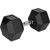 Gumuotas ketaus hantelis HEX 30 kg REBEL ACTIVE