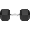 Gumuotas ketaus hantelis HEX 30 kg REBEL ACTIVE