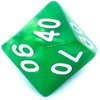 REBEL RPG Dice Set - Two Color - Žalias and Geltona