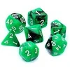 REBEL RPG Dice Set - Two Color - Žalias and Juodas