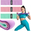 Medžiaginių mankštos juostų rinkinys - Mini Band M, 27-55 kg, 3 medžiaginės juostos, REBEL ACTIVE