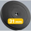 Bituminių svarelių rinkinys 2x15kg, skylė 31mm, klasikinė plokštė, REBEL ACTIVE