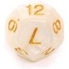 REBEL RPG kauliukų rinkinys - Perlas - Baltas