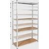 Metalinė sandėlio lentyna 205x120x45 sidabrinė Rebel