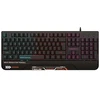 Rebeltec „Shark“ viso dydžio RGB žaidimų klaviatūra su integruotu riešo atrama, atspari vandeniui.