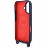 Red Bull Raudona Bull Raudona Bull silikoninis Vertical Logo MagSafe Case + Crossbody Strap for iPhone 16 dėklas telefonui mėlynos spalvos