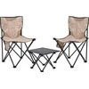Lauko baldų komplektas RedCliffs Kempingo komplektas su stalu ir 2 sulankstomim kėdėm