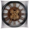Redcliffs Excellent Houseware SUKIMAS SIENINIS LAIKRODIS, MECHANIZMAS, 50cm, RUDAS