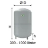 Reflex N 500L C.O. membraninis rezervuaras - 8218300