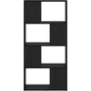 TV spintelių komplektas 60 x 24 x 125,5 cm Juoda