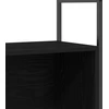 Knygų lentyna 80 x 30 x 78,5 cm Apdirbta mediena Juodas ąžuolas