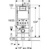 Rėmelis Geberit Duofix Basic H112 (111.170..1)