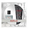 Rinkinys „Replay“: tualetinis vanduo vyrams, 30 ml + drėkinamasis dušo želė visiems odos tipams, 100 ml