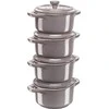 Restaurant Week Restorano savaitė Staub Mini Cocotte Round, 4 vnt.
