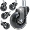 Retoo RTO 5x kółka do fotela obrotowego mocne kauczukowe gumowe silikonowe 10mm or1204