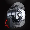 Kula Disko rutulinis disko projektorius RGB LED prožektorius vakarėlių lazeriui + nuotolinio valdymo pultas -E113
