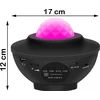 Žvaigždžių projektorius vaikams, besisukanti naktinė lempa, LED projektorius, USB + nuotolinio valdymo pultas - E785