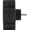 REV REV Steckdosenadapter 3-fach mit Überspannungsschutz, juodas