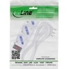 REV InLine® Kištukinis lizdų blokas ITALIJOS, 3 vietų, su jungikliu, 1,5 m, balta