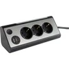 REV LIGHT SOCKET 3 kartus kelių lizdų lizdas + 2x USB