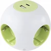 Listwa zasilająca REV PowerGlobe kostka 4 gniazda 1,4 m Baltai-žalia (0015408112)