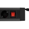 REV REV Outlet Strip 4-fold 1,9m Supraline w. switch anthracite