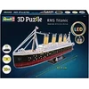 Revell 3D dėlionė RMS Titanic su LED apšvietimu, 266 detalių, 10+