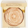 „Revolution Pro Pro Lustre Illuminating Blush Highlighter“ kompaktiškas skaistalų šviestuvas „Golden Rose“, 1 atspalvis, 9 g