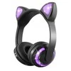 Belaidės „Bluetooth“ ausinės su LED ausimis