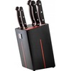Richardson Sheffield VELOCITY - 5 pc peilis block with sharpener - juodas