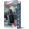 Richardson Sheffield VELOCITY - 5 pc peilis block with sharpener - juodas