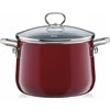 Riess Puodas Riess aukštas su pokryw? 24cm Rosso