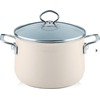 Riess Avorio Tall puodas su dangteliu 4,0l 20cm QUARTZ EEMAL AUSTRIJA
