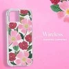 Rifle Paper Clear - dėklas decorated in auksinis skirtas Apple iPhone 14 Plus Rose Garden